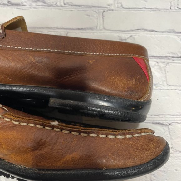 Men's FootJoy Club Casual Loafer Golf Shoes Tumbled Tan 9 9M Brown Dressy - Picture 6 of 10